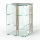 Шкаф-витрина 40x60 см Сладость 1 9А-НЕО Шоп Дизайн стекло цвет дуб сонома