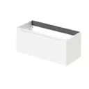 Тумба под раковину подвесная Итана 4657843670578 99.4см цвет белый глянец