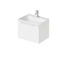 Тумба под раковину подвесная Итана 4657843670608 59см с раковиной цвет Белый глянец