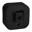 Розетка RJ45 накладная Legrand Quteo без заземления цвет черный