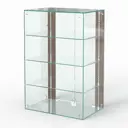 Шкаф-витрина 60x90 см Сладость 1 3А-НЕО Шоп Дизайн стекло цвет орех