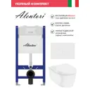 Инсталляция Alentori SISTEMA 50 AL.SIS33T с клавишей Alentori CHIAVE L матовый белый AL.CHI019WM Hansgrohe EluPura Original S унитаз 540x360 белый