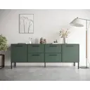 Комод Этажерка Nicole 6 ящиков 190х45х70 см ДСП цвет зеленый