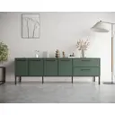 Комод Этажерка Nicole 2 ящика 190х45х60 см ДСП цвет зеленый