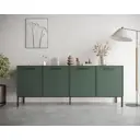 Комод Этажерка Nicole 190х45х75 см ДСП цвет зеленый