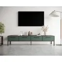 Комод Этажерка Nicole 4 ящика 190х45х40 см ДСП цвет зеленый