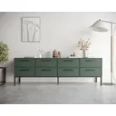 Комод Этажерка Nicole 4 ящика 190х45х60 см ДСП цвет зеленый