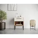 Тумба прикроватная Этажерка Nicole NEM11 40x55x35 см 1 ящик ЛДСП цвет белый