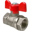 Кран шаровой прямой Valfex DN25 PN40 1" ВР латунь ручка бабочка