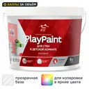 Краска для стен и потолков Parade Diy PlayPaint матовая прозрачная база C 9 л