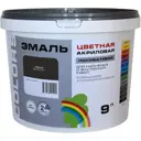 Эмаль Радуга ВДАК-220_COLORS цвет черный 9 л