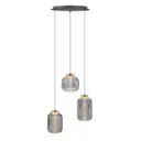 Люстра подвесная светодиодная Imex PLC-7077-500-3P-GREY-2697 4 м² регулируемый белый свет цвет оранжевый/медный