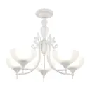 Люстра потолочная Arte milano Am340049/5 wt+sl 5 ламп 10 м² цвет белый