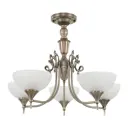 Люстра потолочная Arte milano Am340049/5 ab 5 ламп 10 м² цвет бронза