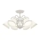 Люстра потолочная Arte milano Am340800/6 wt+sl 6 ламп 12 м² цвет белый