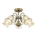 Люстра потолочная Arte milano Am340800/5 ab 5 ламп 10 м² цвет бронза