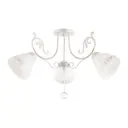 Люстра потолочная Arte milano Am341900/3 wt+g 3 лампы 6 м² цвет белый