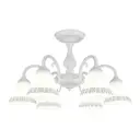 Люстра потолочная Arte milano Am347410/6 wt+sl 6 ламп 12 м² цвет белый