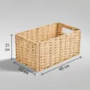 Корзина для хранения 30x15x18 см бумага цвет бежевый