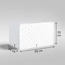 Короб для хранения Spaceo 56x33x36 см полиэстер цвет белый