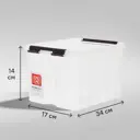 Контейнер Rox Box 21x17x14 см 3.5 л пластик с крышкой цвет прозрачный