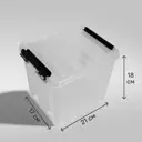Контейнер Rox Box 21x17x18 см 4.5 л пластик с крышкой цвет прозрачный