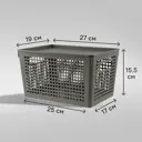 Лоток с крышкой 27x19x15 см 6 л полипропилен цвет серый