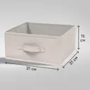 Короб Spaceo KUB Trench 15x31x31 см 14.4 л полиэстер цвет платиновый