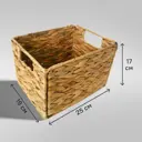 Корзина для хранения 25x17x19 см гиацинт цвет бежевый