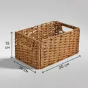 Корзина для хранения 30x15x18 см бумага цвет коричневый
