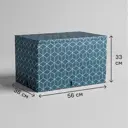 Короб для хранения Spaceo 56x33x36 см полиэстер цвет синий