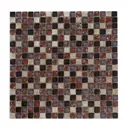 Мозаика стеклянная Керамоград Sb154_15 30x30 см цвет красный