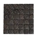 Мозаика стеклянная Керамоград Kg4802_05 30x30 см цвет коричневый