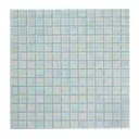 Мозаика стеклянная Керамоград Kg59_10 30.5x30.5 см цвет белый