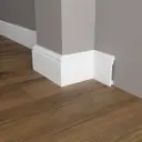 Плинтус напольный Deartio PP-9929 80x12х2000 мм ударопрочный белый