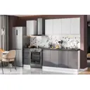 Кухня Кг Sv-мебель 00-00162584 200x217x60 см ЛДСП цвет графит