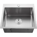 Врезная мойка Granfest 5050 50x50x21.5 см нержавеющая сталь цвет нержавеющая сталь