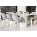 Стол прямоугольный Столбург 200x200 см керамогранит цвет мрамор белый