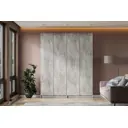 Шкаф распашной Арника Бали с 4 дверями 160.2x200x38 см ЛДСП цвет цемент светлый