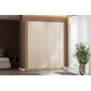 Шкаф распашной Арника Бали с 4 дверями 160.2x200x38 см ЛДСП цвет меланж