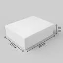 Коробка для хранения 35x10x27 см картон цвет белый 2 шт