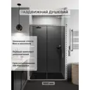 Душевая дверь H.a.g Berlin Door 1650 GREY CP 165см раздвижная эффект стекла тонированное