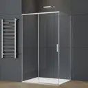 Душевой уголок Vincea Soft 2 VSR-3SO2 прямоугольный 140x90см хромированный профиль эффект стекла прозрачное закаленное стекло