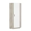Шкаф распашной Интерьер-центр Вега с 1 дверью 80x220x80 см ЛДСП цвет дуб крафт серый/белый