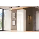 Шкаф распашной Арника Шк с 2 дверями 80.1x221.6x50.6 см ЛДСП цвет белый