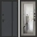 Входная дверь Bunker Бункер BN-12 правый 205x96см цвет веллюто оскуро/бетон светлый с зеркалом ФЛЗ-603