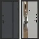 Входная дверь Bunker Бункер BN-12 правый 205x96см цвет веллюто оскуро/грей софт с зеркалом ФЛЗ-649