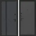 Входная дверь Bunker Бункер BN-12 левый 205x96см цвет веллюто оскуро/графит софт с панелью ФЛ-609