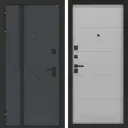 Входная дверь Bunker Бункер BN-12 левый 205x96см цвет веллюто оскуро/лайт грей софт с панелью ФЛ-649