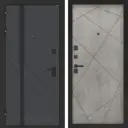 Входная дверь Bunker Бункер BN-12 левый 205x88см цвет веллюто оскуро/бетон светлый с панелью ФЛ-291